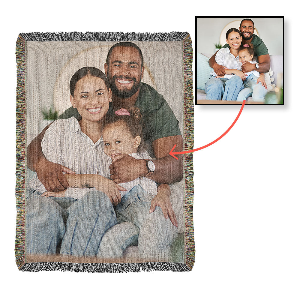 AmirrOnru9 customizes Photo Heirloom Woven Blanket (Portrait