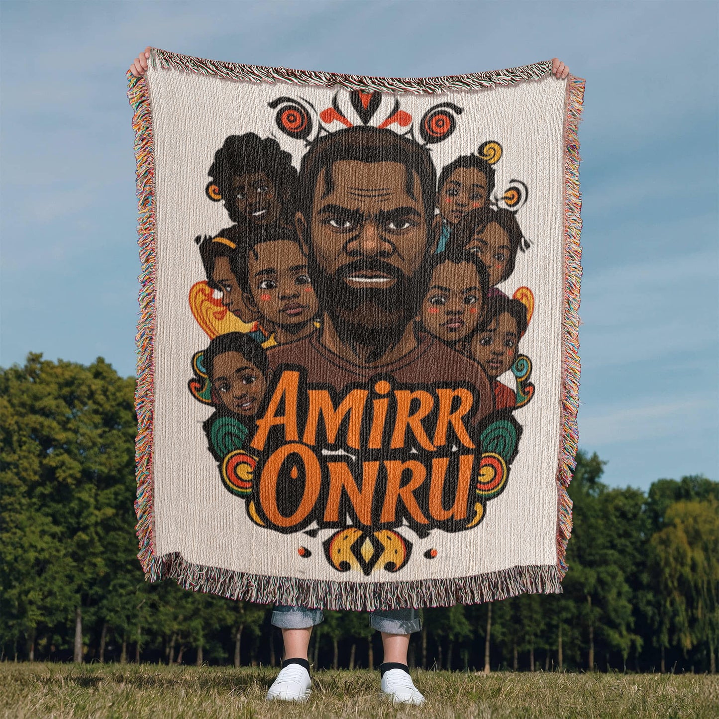 AmirrOnru9 customizes Photo Heirloom Woven Blanket (Portrait