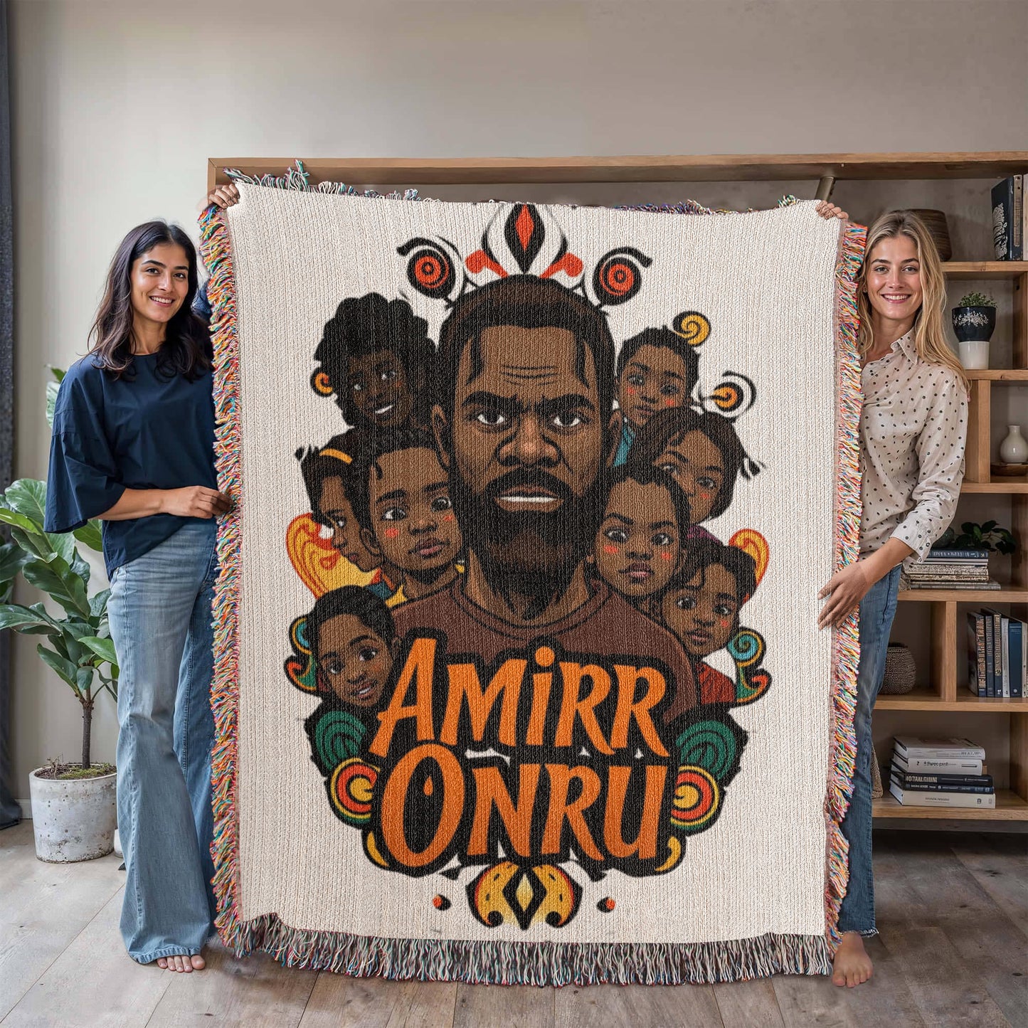 AmirrOnru9 customizes Photo Heirloom Woven Blanket (Portrait