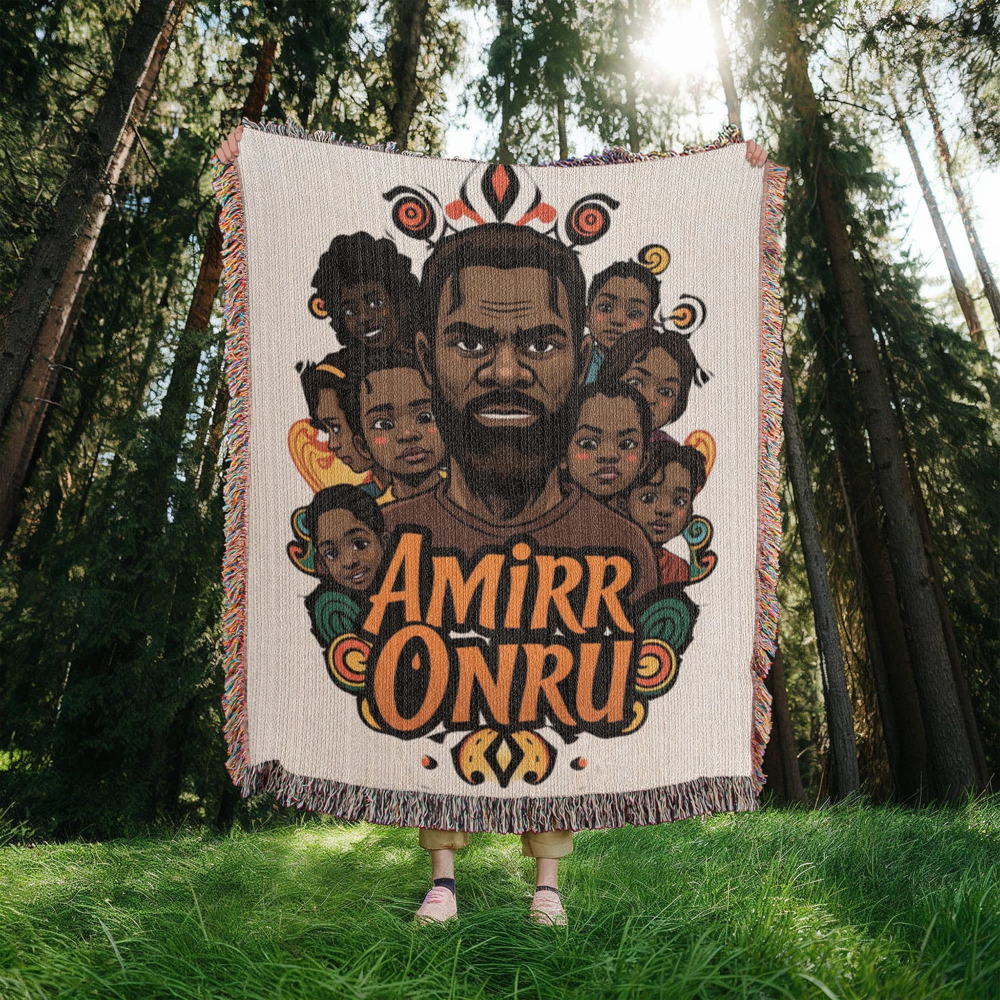 AmirrOnru9 customizes Photo Heirloom Woven Blanket (Portrait
