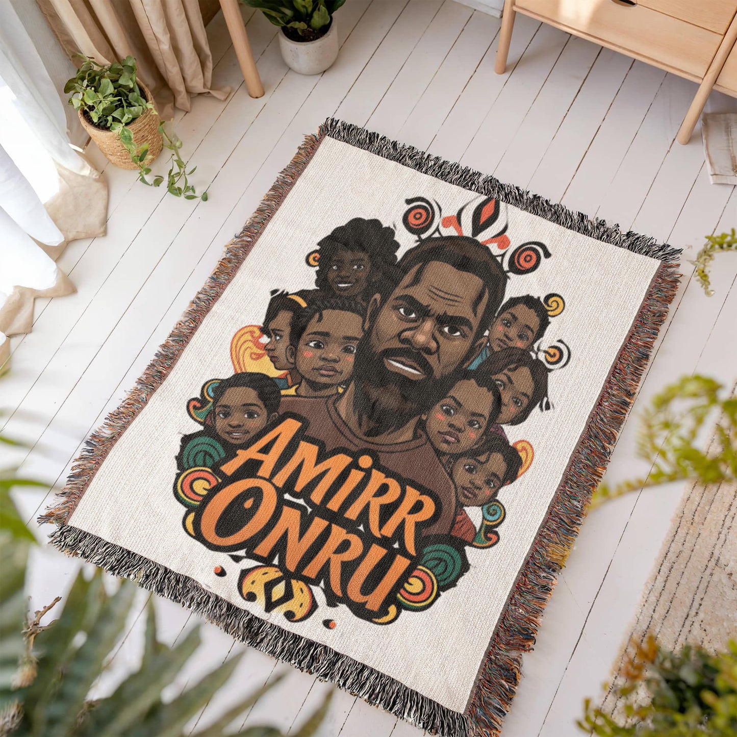 AmirrOnru9 customizes Photo Heirloom Woven Blanket (Portrait