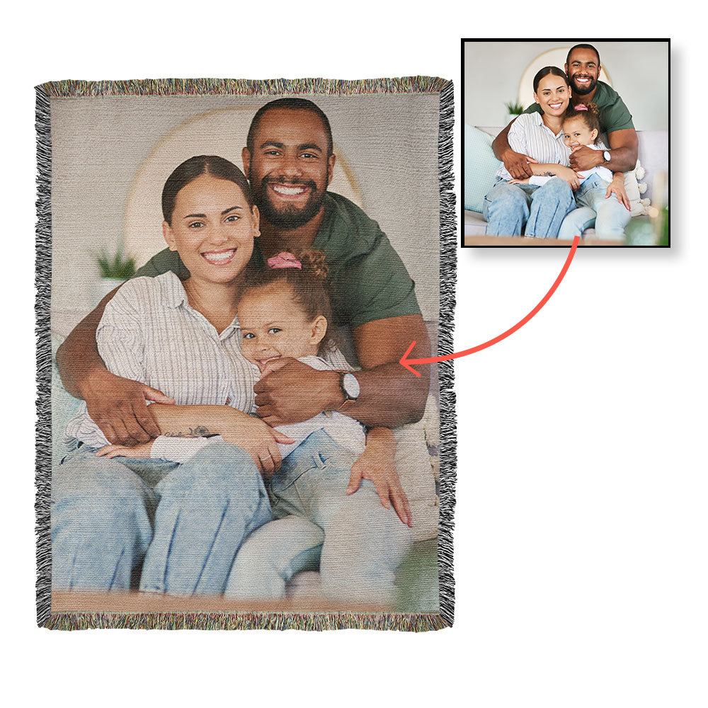 AmirrOnru9 customizes Photo Heirloom Woven Blanket (Portrait